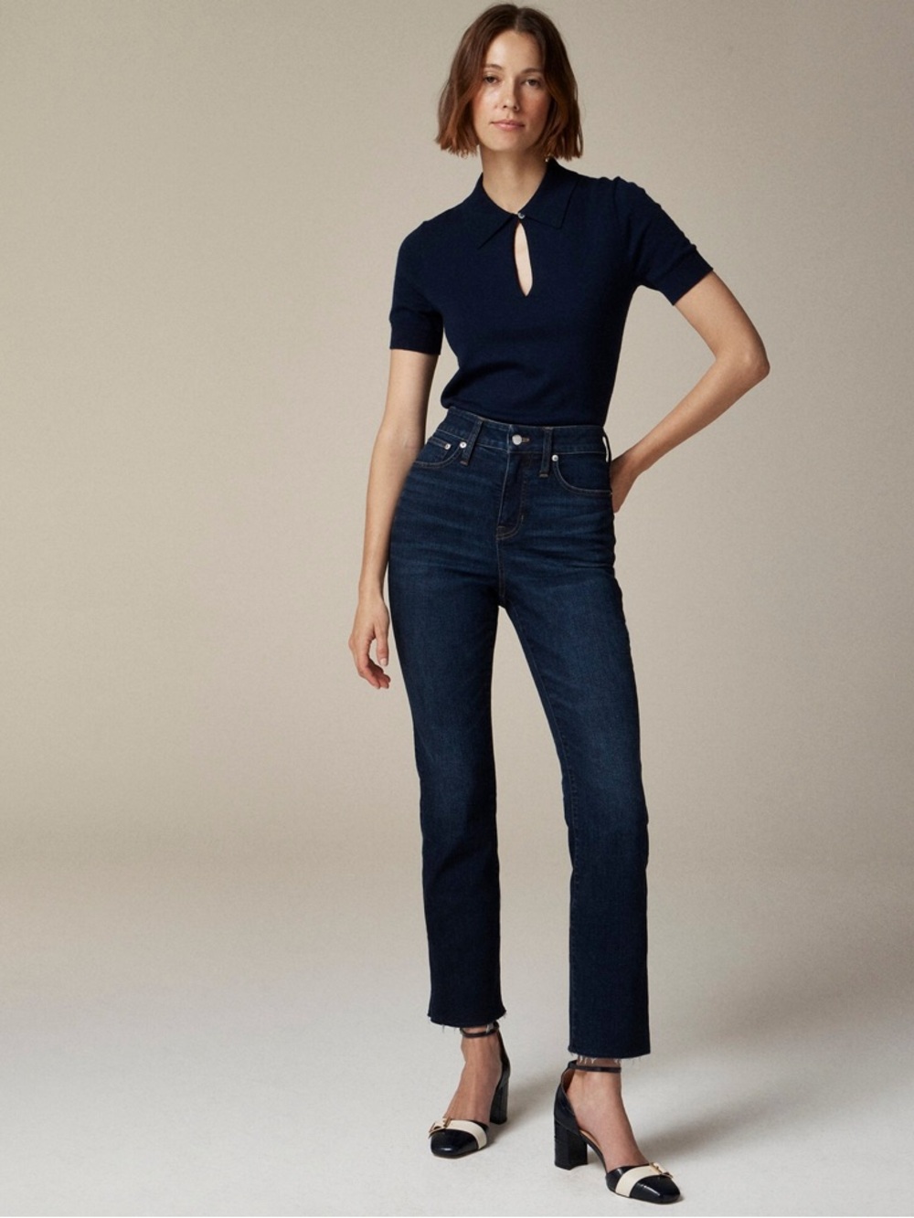 Curvy Cropped Kickout Jean by J.Crew Size 34